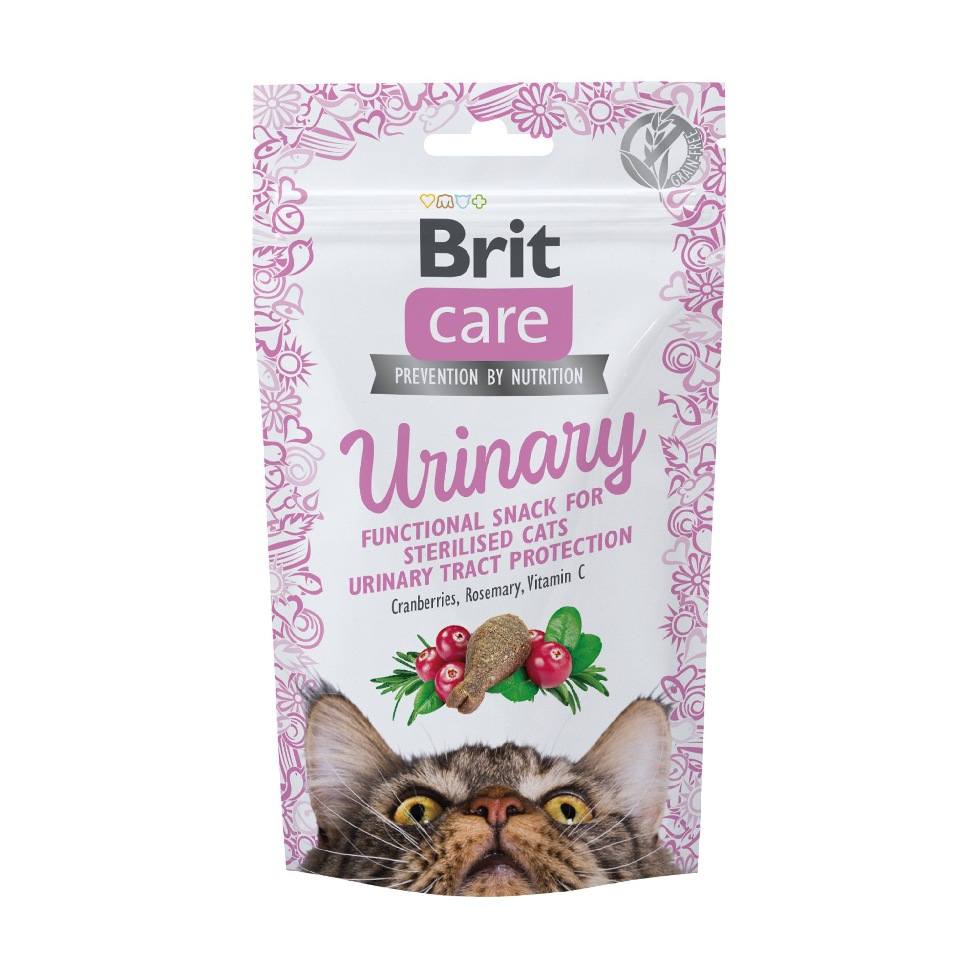 Ласощі для кішок Brit Care Urinary з індичкою, 50 г